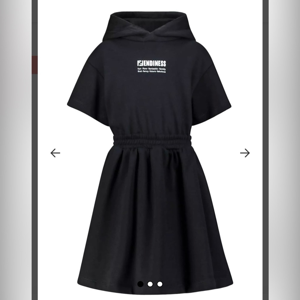 Fendi Black Casual Kids Dress